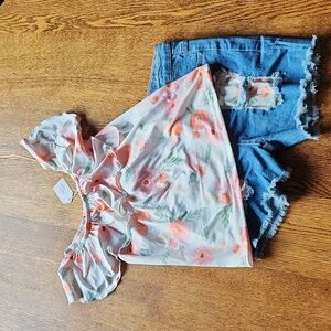 Girl's short set size 9/10